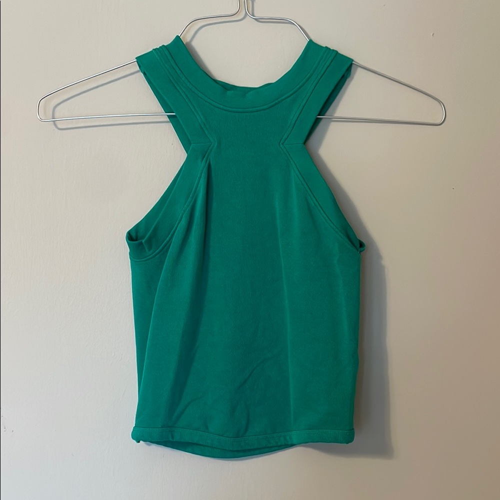 Elegant Teal Sleeveless Women's Tank Top